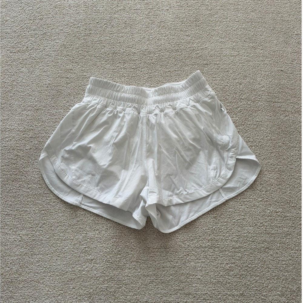 lululemon Track That HR Short 3" size 6 in White